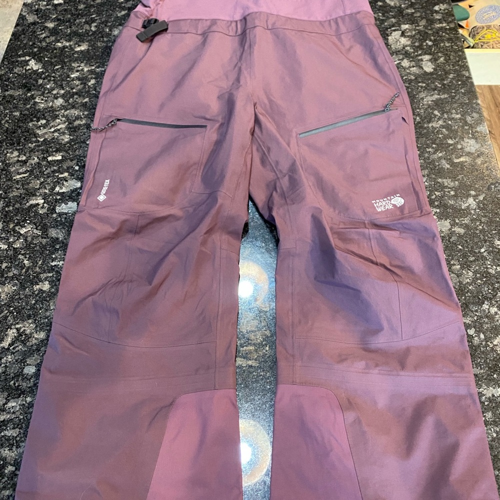 Mountain Hardwear Purple Women's Gortex Bibs XL